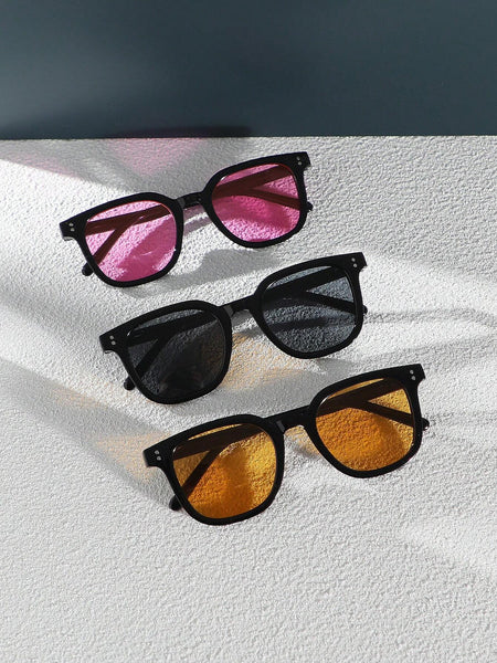 Customized-Tinted Coloured Geometric Sunglasses Black Friday Special