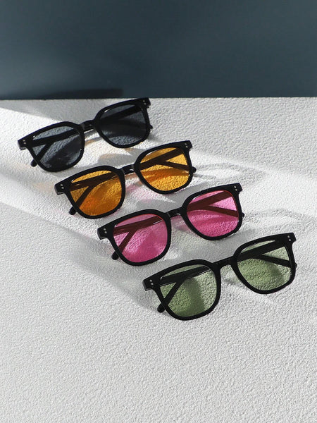 Customized-Tinted Coloured Geometric Sunglasses Black Friday Special