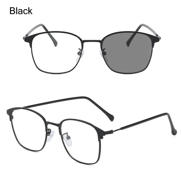 Blue light blocking glasses - Photochromic/transitions glasses from clear to dark. Two in one glasses and sunglasses.