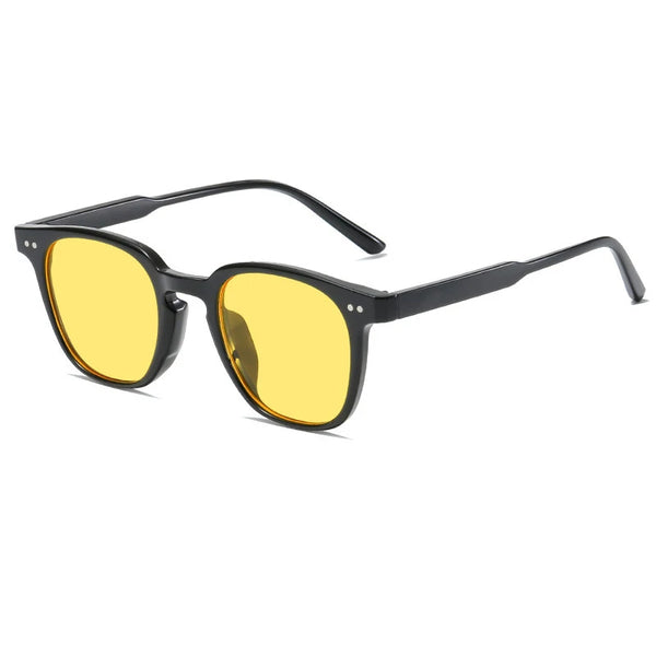 Trending sunglasses in 2024 - popular shape with colour tinted lenses Unisex men women